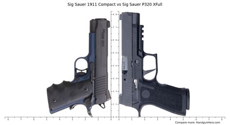 Sig Sauer Compact Vs Sig Sauer P Xfull Size Comparison