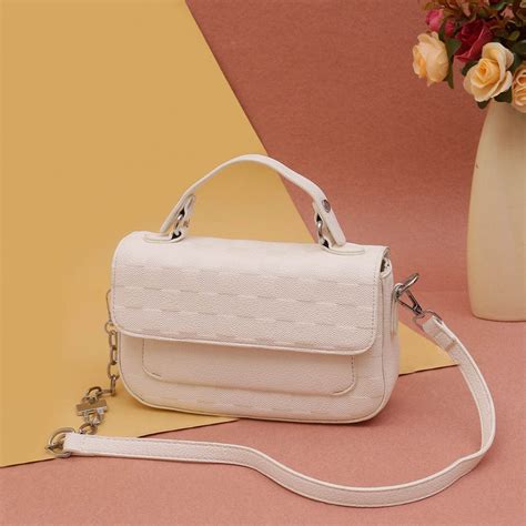 Buy Treaso Closet White Dixi Shoulder Cum Sling Bag For Women Online