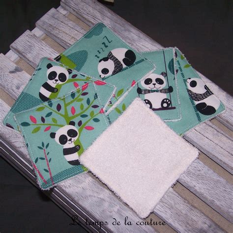 Lot De Lingettes Lavables Micro Ponge De Bambou Motif Pois Ton Anis