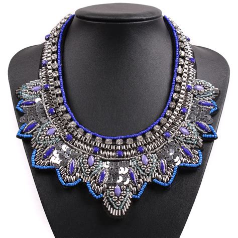 2017 New Design Women Bib Collar Trendy Fashion Statement Necklaces