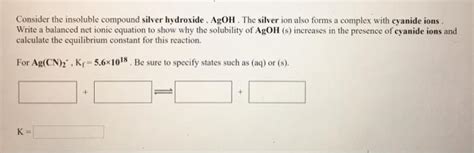 Solved Consider The Insoluble Compound Copper Ii Carbonate