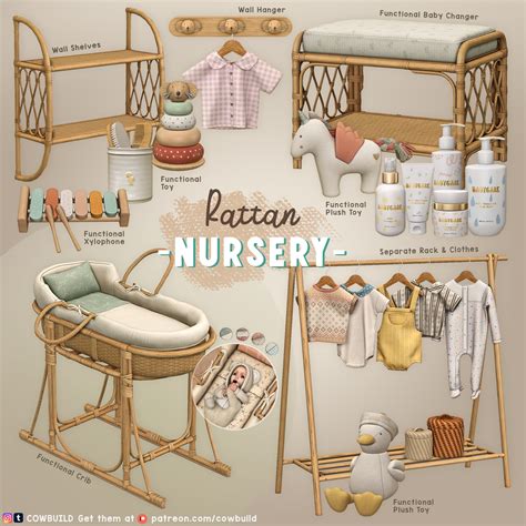 July 2023 Set 1 Rattan Nursery Cowbuild On Tumblr