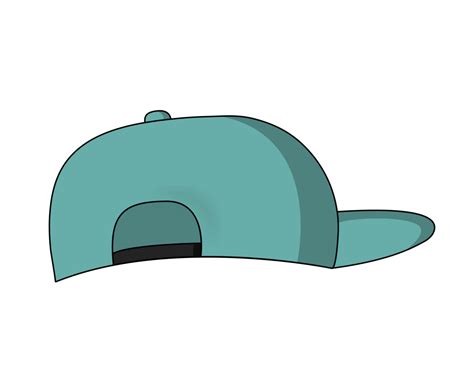 Free Green Cap Wear Hip Hop Hat Back View Png With Transparent