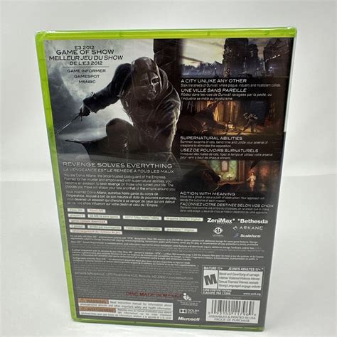 Dishonored Microsoft Xbox For Sale Online Ebay