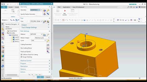 Nx Cam Manufacturing Cavity Mill Program Vmc Part Youtube