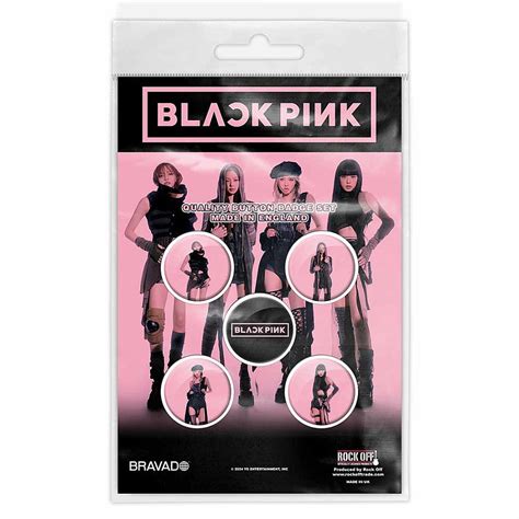 BlackPink set 5-ti placek průměr 25 mm, Logo & Band | Musicwear ...