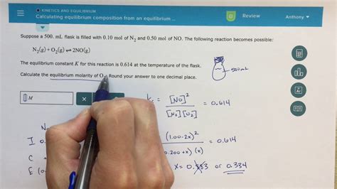 How To Write An Equilibrium Constant Equation