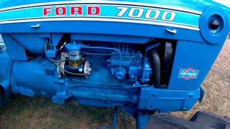 1973 Ford 7000 42 Litre 4 Cyl Diesel Tractor 94hp Youtube