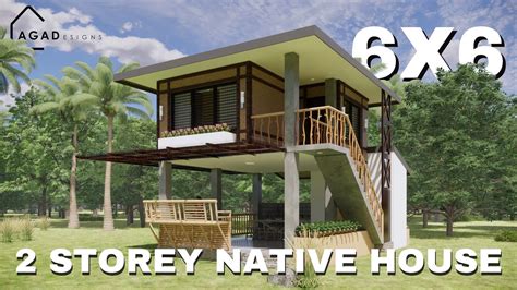 6x6 Native 2 Storey Rest House By Agadesigns Youtube