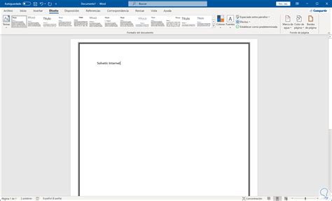 Poner Marco de Página y Bordes en Word 2021 Solvetic