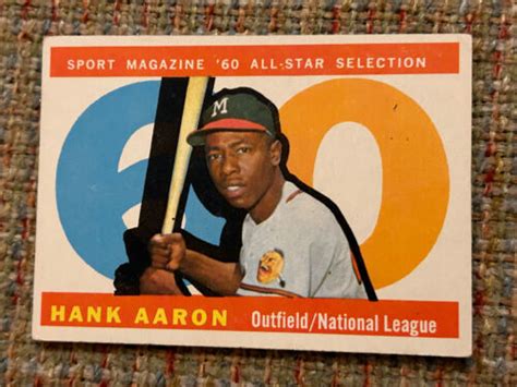 Topps High Hank Aaron Boston Milwaukee Atlanta Braves