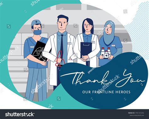 message frontliner  helping stock vector royalty