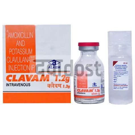 Clavam 1000mg200mg Injection Upto 979 Off Dawaadost