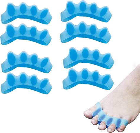 Toe Separator 4 Pair Gel Toe Separators Stretchers Spacers Toe