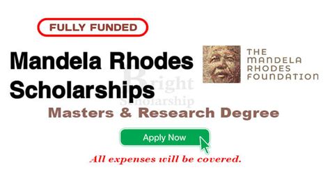 Mandela Rhodes Scholarships 2023 24 In South Africa Fully Funded