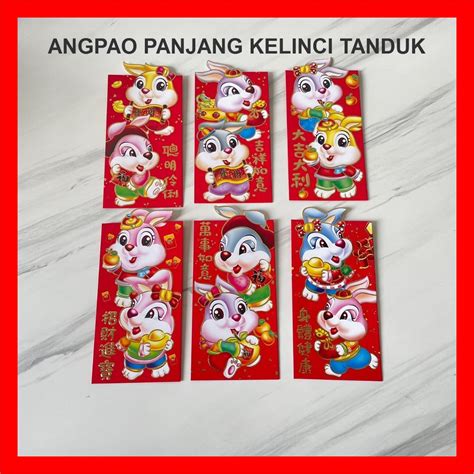 Jual Angpao Panjang Imlek Kelinci Rabbit Angpao Kelinci