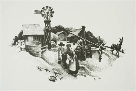 Missouri Farmyard Thomas Hart Benton William P Carl Fine Prints