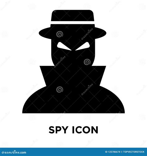 Spy Icon Vector Isolated on White Background, Logo Concept of Sp Stock Vector - Illustration of ...