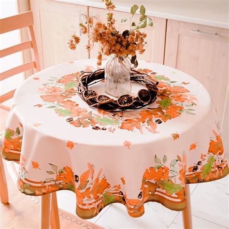 Amazon Non Iron Stain Resistant Thanksgiving Table Cloth Fall