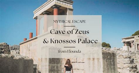 Mythische Flucht Zeus Höhle Knossos Palast von Elounda aus