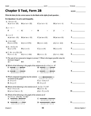 Chapter Test Form B Fill Online Printable Fillable Blank