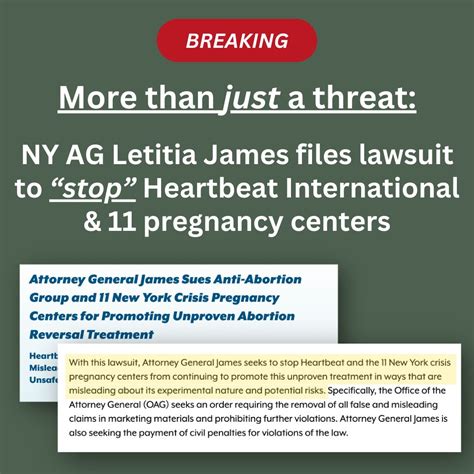 Thomas More Society On Linkedin 📣 New York Attorney Letitia James Just