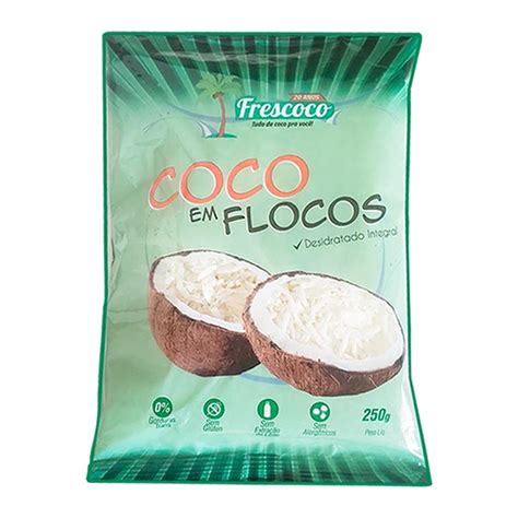 Coco Flocos Integral Frescoco 500g Shopee Brasil