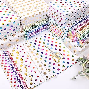 MAMUNU Gift Wrapping Paper Sheets Multicolor Colorful Wrapping Paper