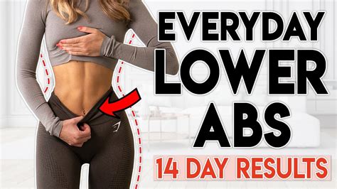 EVERYDAY LOWER ABS FAT BURN 14 Day Results 5 Min Workout YouTube