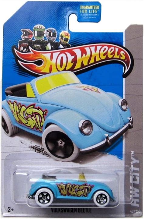 Hot Wheels 2014 Hw City Graffiti Rides Volkswagen Beetle 40250 Azul Claro Yaxa Colombia