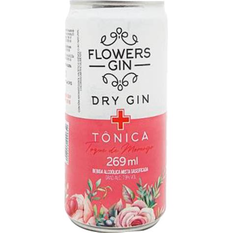 Gin Tônica Sabor Morango Flowers 269ml Tenda Atacado