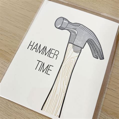 Hammer Time Greeting Card By Hooraybelle