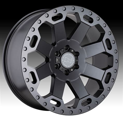 Black Rhino Warlord Matte Gunmetal Custom Truck Wheels Warlord