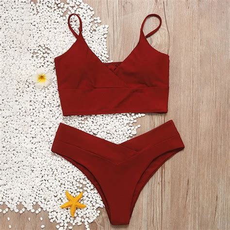 Para Praia 2021 Sexy Brazilian Bikini Set Micro Halter Swimwear Women
