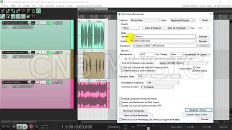 Tutorial De Reaper En Espa Ol Renderizado Youtube
