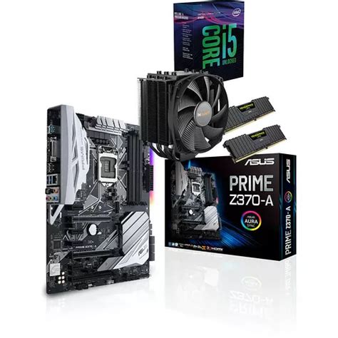 Kit d évo Core i5 8600K Asus PRIME Z370 A Dark Rock 4 16 Go Kit