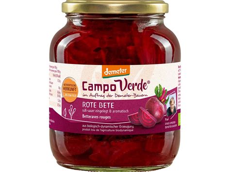 Campo Verde Bio Rote Bete süß sauer eingelegt öko fair einkaufen