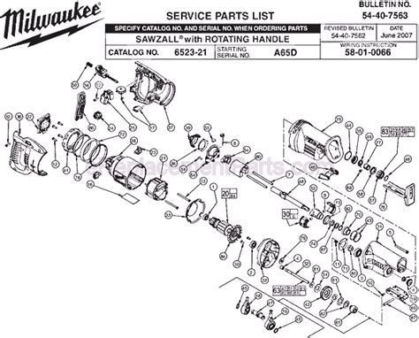 Milwaukee Sawzall Parts Diagram