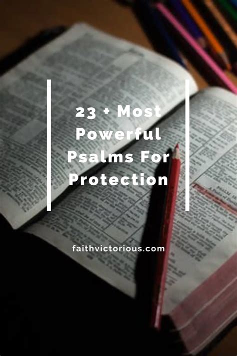 23 Most Powerful Psalms For Protection Faith Victorious