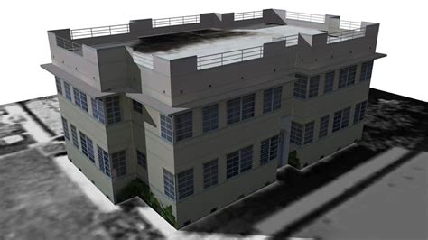 Streamline Moderne Apartment Building Miami Beach 3d Warehouse