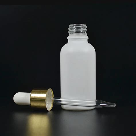 Empty 10ml 15ml 30ml 50ml 100ml Matte Black Frosted Skin Care Essential Oil Glass Dropper Bottle