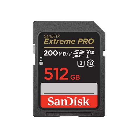 512 GB SD CARD เอสดการด SANDISK EXTREME PRO SDXC UHS I CARD