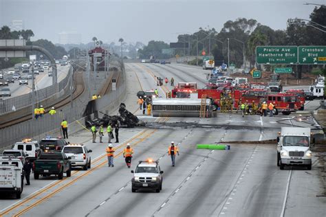 Westbound 105 Freeway Reopens After Fiery Tanker Truck Collision Kills