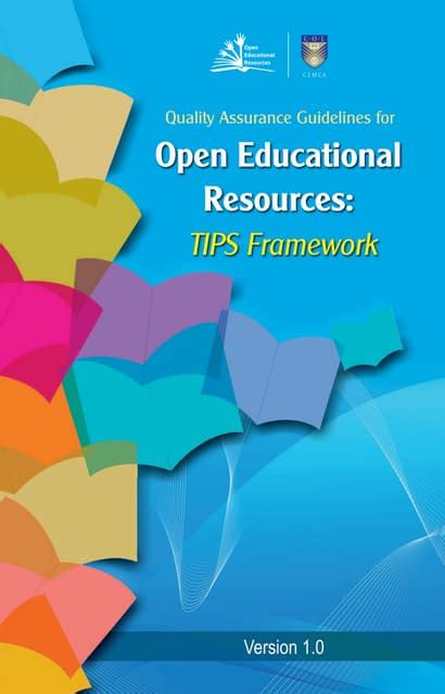 Quality Assurance Guidelines For Open Educational Resources Tips Framework Pdf