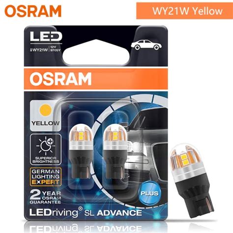 OSRAM LED Bulb T20 White Red Yellow W21W WY21W 7440 7443 LEDriving SL