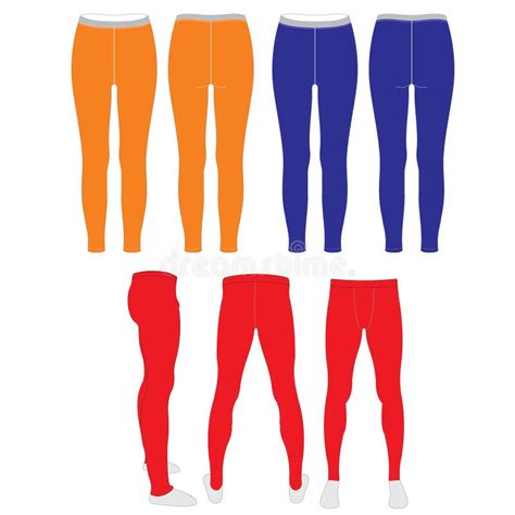 Female Leggings Template Stock Illustrations 758 Female Leggings