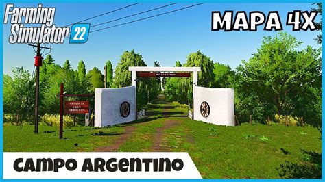 FS22 Mapas Campo Argentino Mapa 4X Campos Grandes E Planos Farming