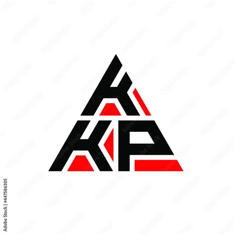 KKP triangle letter logo design with triangle shape. KKP triangle logo ...