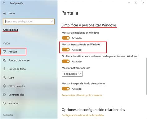 C Mo Activar O Desactivar Los Efectos De Transparencia En Windows