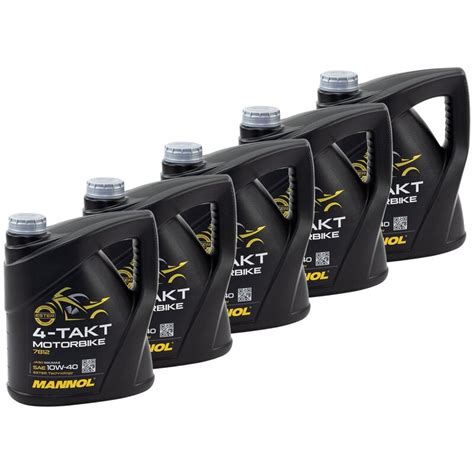 MANNOL Motoröl Motorbike 4-Takt 10W40 5 X 4 Liter online kaufen i, 79,95